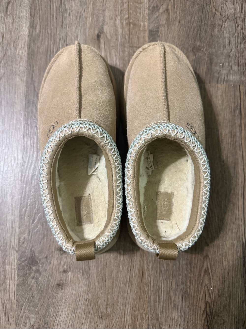 UGG Tazz II, Suede Shearling-Lined Slip-On Slippers